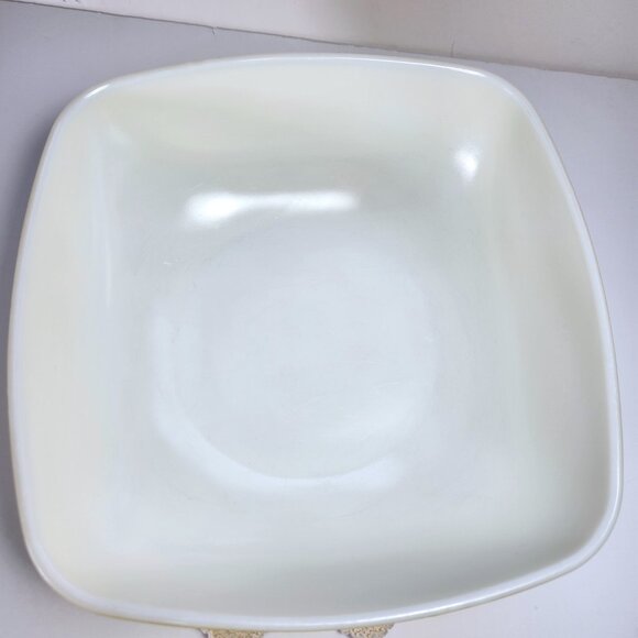 Pyrex Hostess Square Bowl Yellow Serving Dish Ovenware 2 1/2 Quart Vintage - Picture 3 of 11